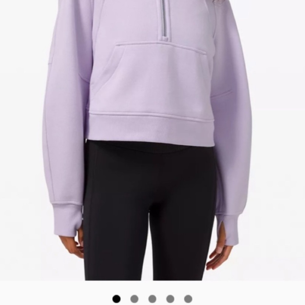 ISO lululemon 1/2zip cropped scuba hoodie in XS/S